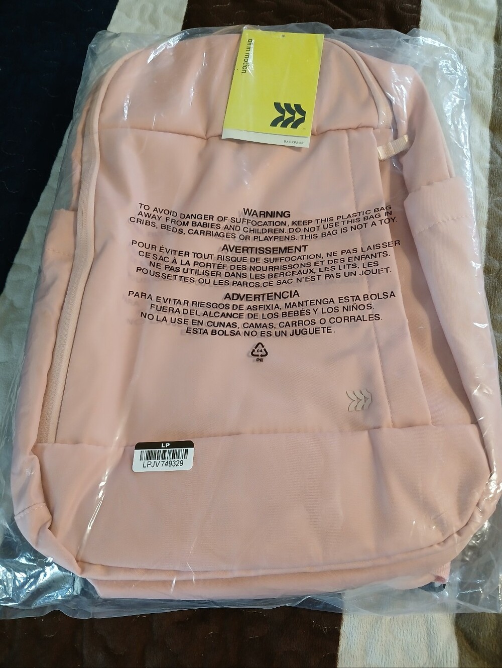 all in motion Blush Pink Women's Backpack - Picture 2 of 3